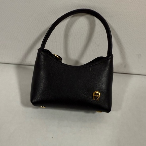 Vintage 80s 90s ETIENNE AIGNER Handbag Keychain Bag Charm - Fob Keychain Bag - Picture 2 of 11